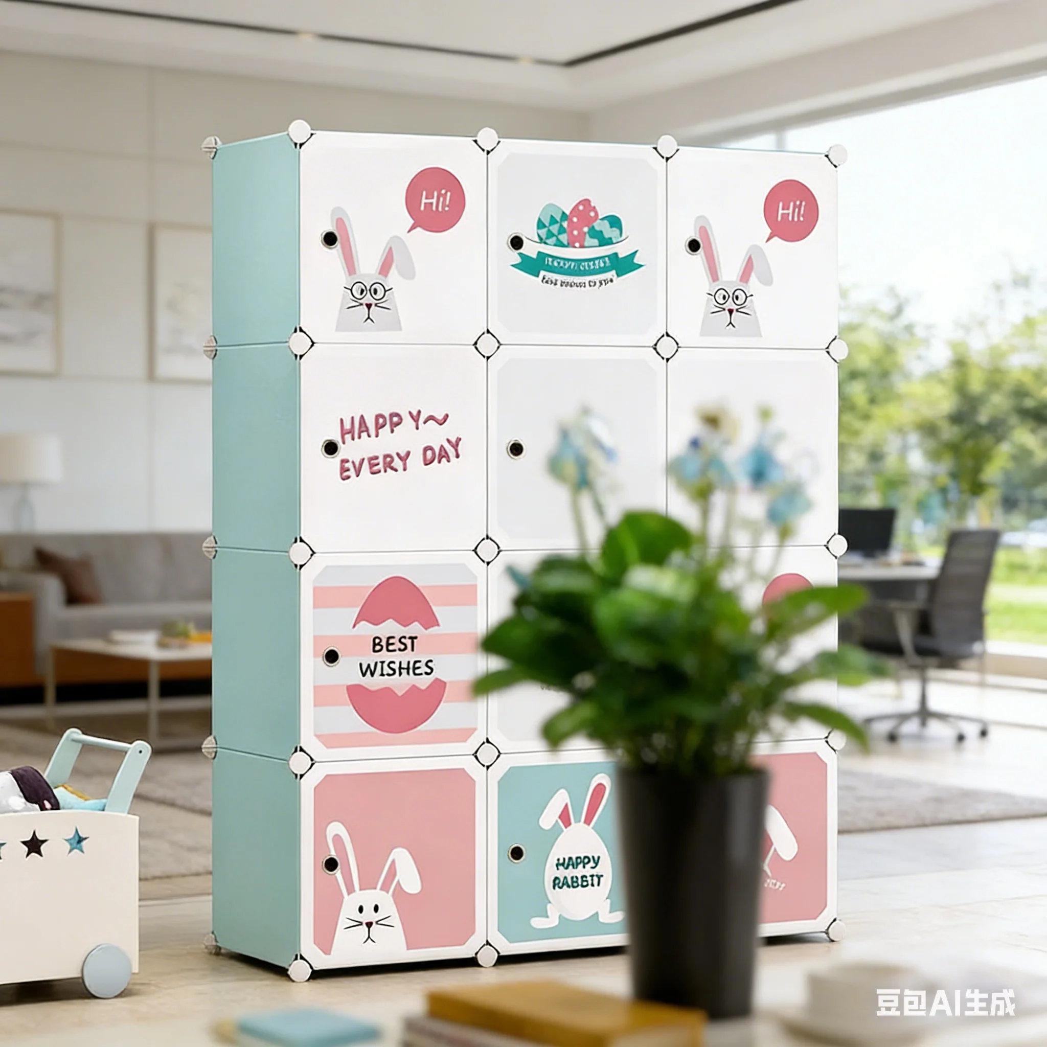 Baby Clothing Storage - Armoire simple pour enfants AOLIVIYA, style