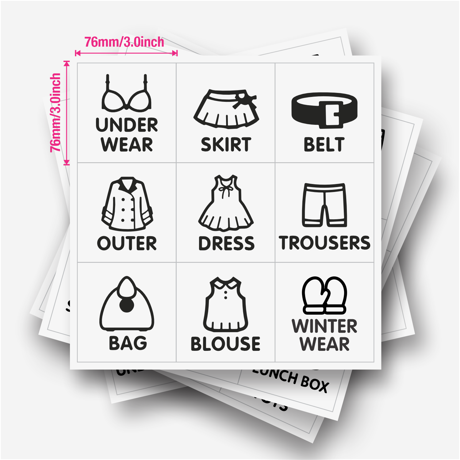 9 étiquettes/feuille, étiquett - Baby Clothing 1 Year Old avis et prix