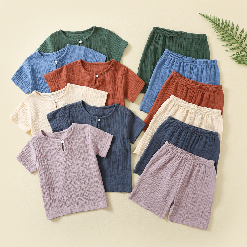 Ensemble 2 pièces en gaze 100  - Baby Clothing Factory Shop avis et prix